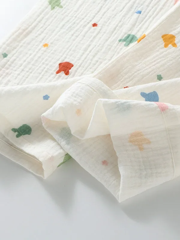 Rabbit Print Cotton Pajama Set