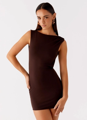 Radia Mini Dress - Chocolate Calm Movement