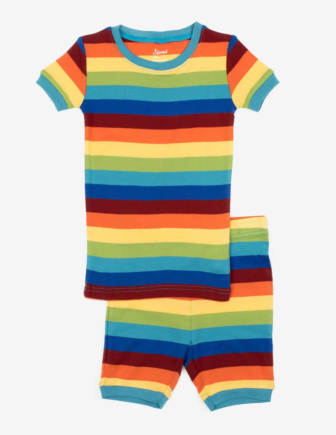 Rainbow Stripes Matching Family Pajama Set
