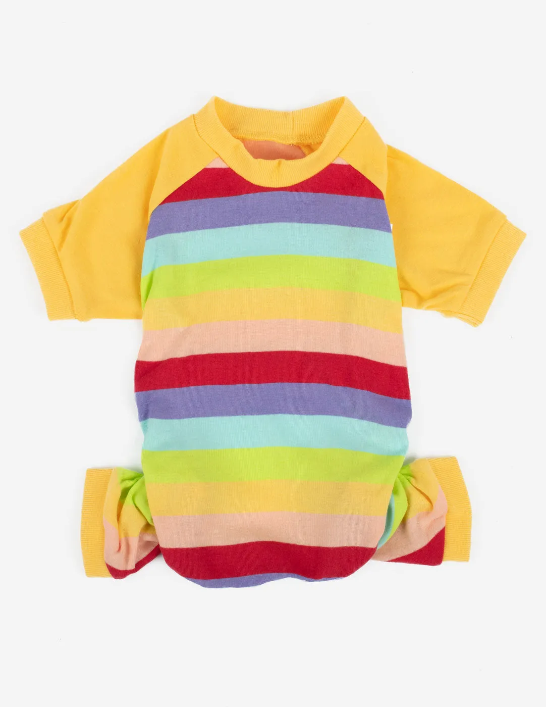 Rainbow Stripes Matching Family Pajama Set
