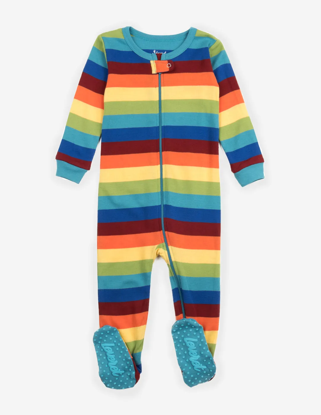 Rainbow Stripes Matching Family Pajama Set