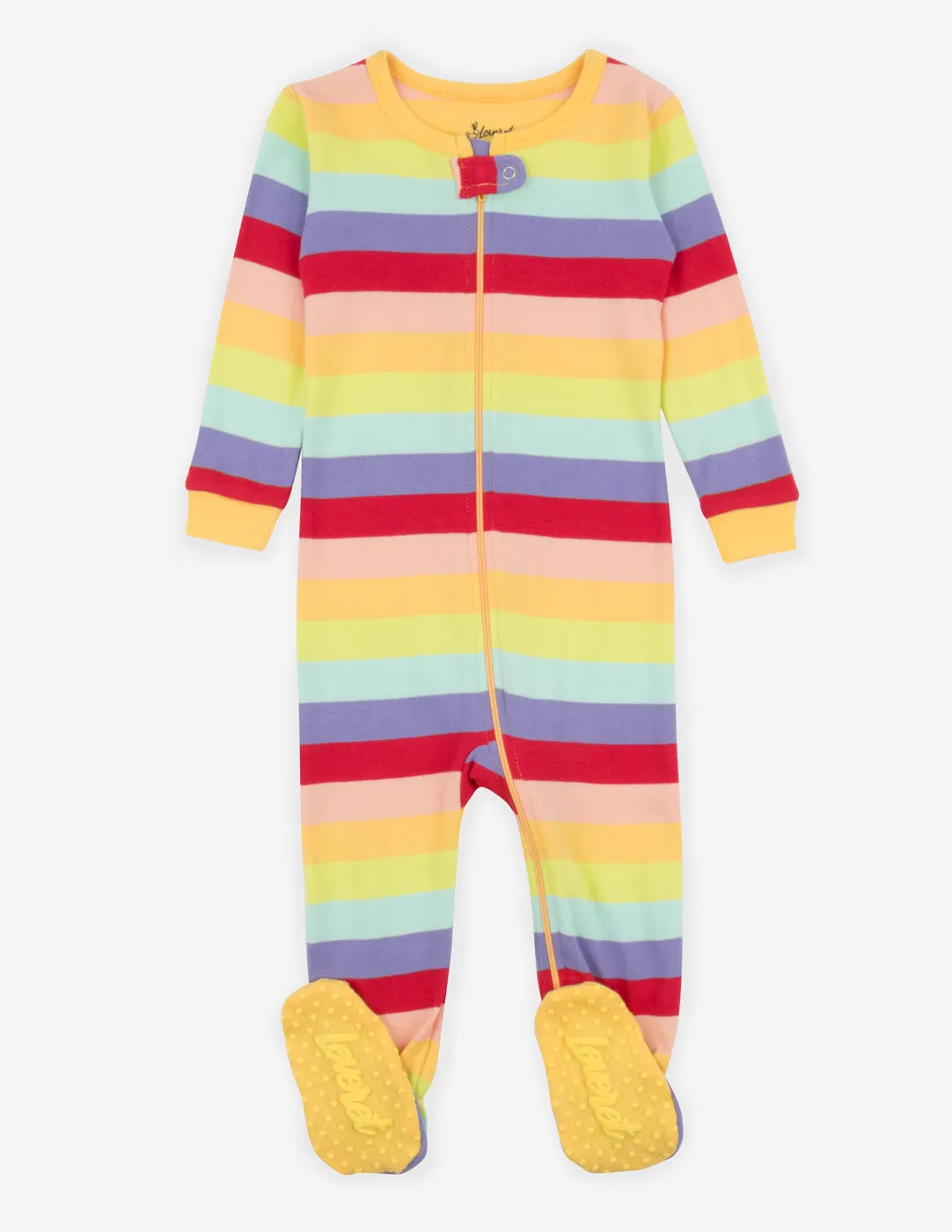 Rainbow Stripes Matching Family Pajama Set