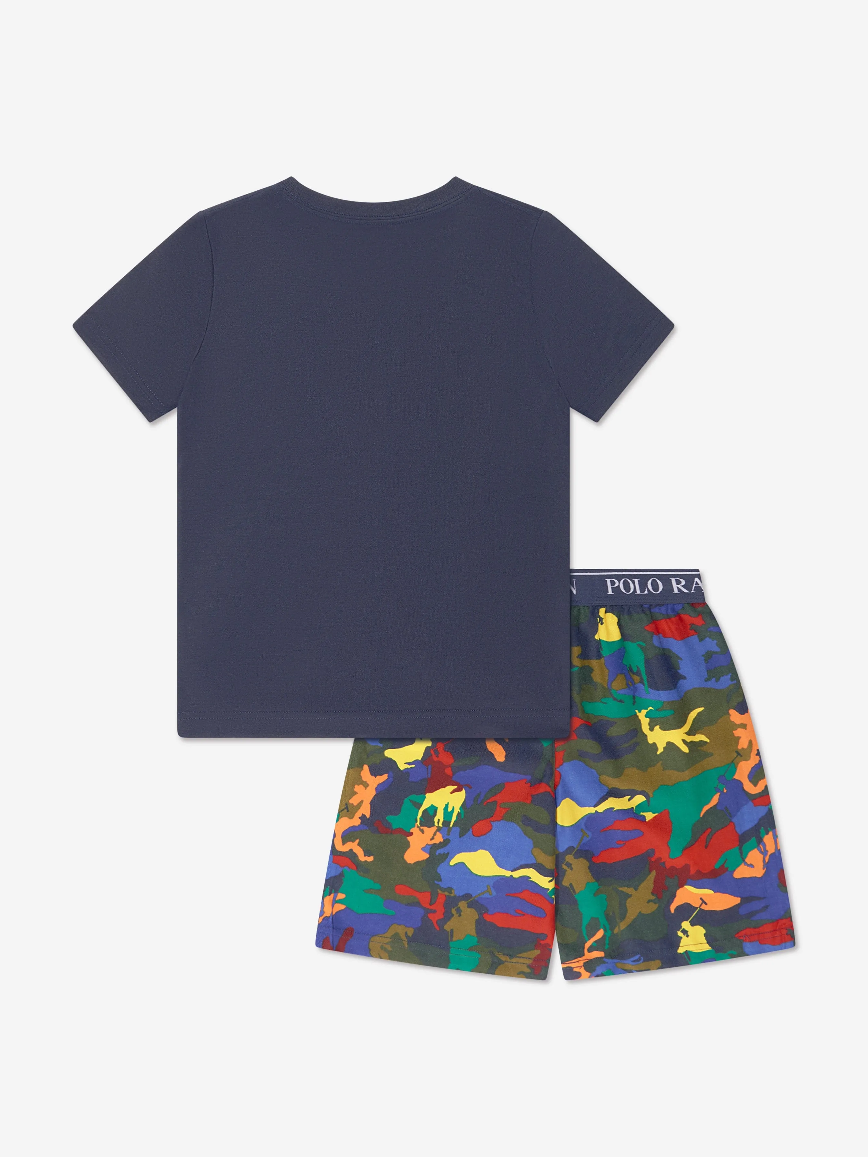 Ralph Lauren Boys T-Shirt And Shorts Pyjama Set in Multicolour
