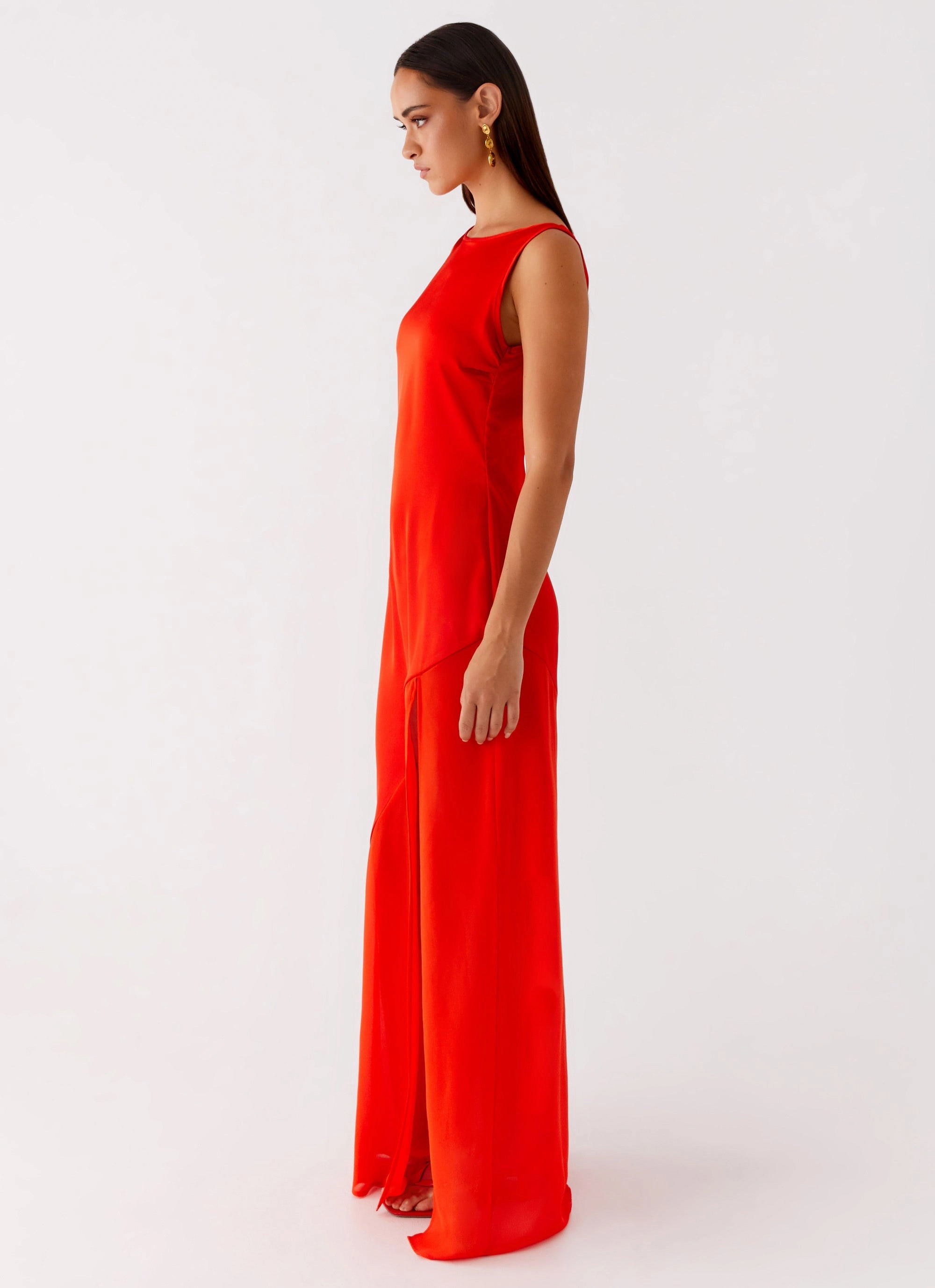 Non-Pilling Quiet Sweet Ramiro Maxi Dress - Red