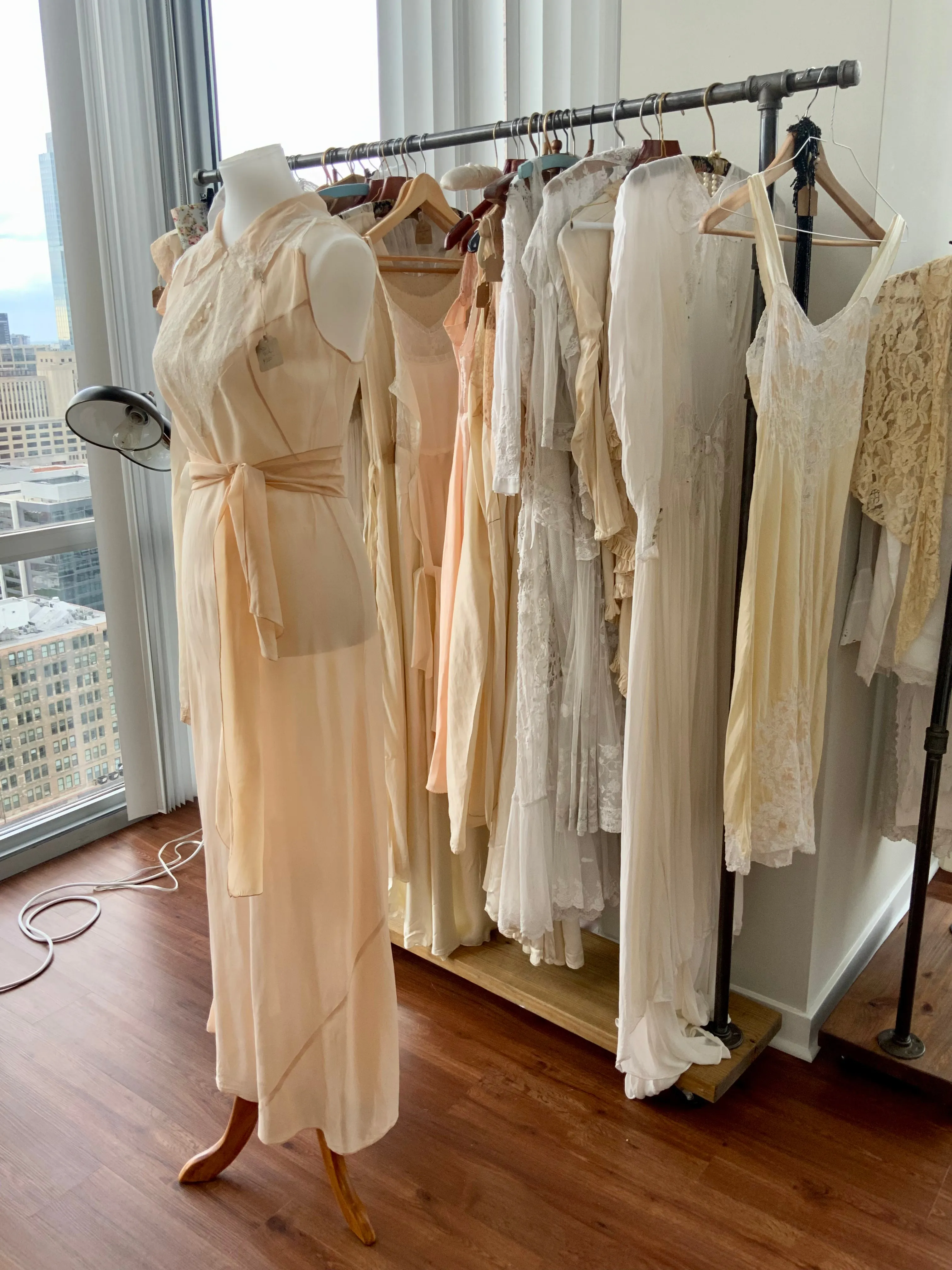 Rare Silk Lace Nightgown - 30s - Bridal