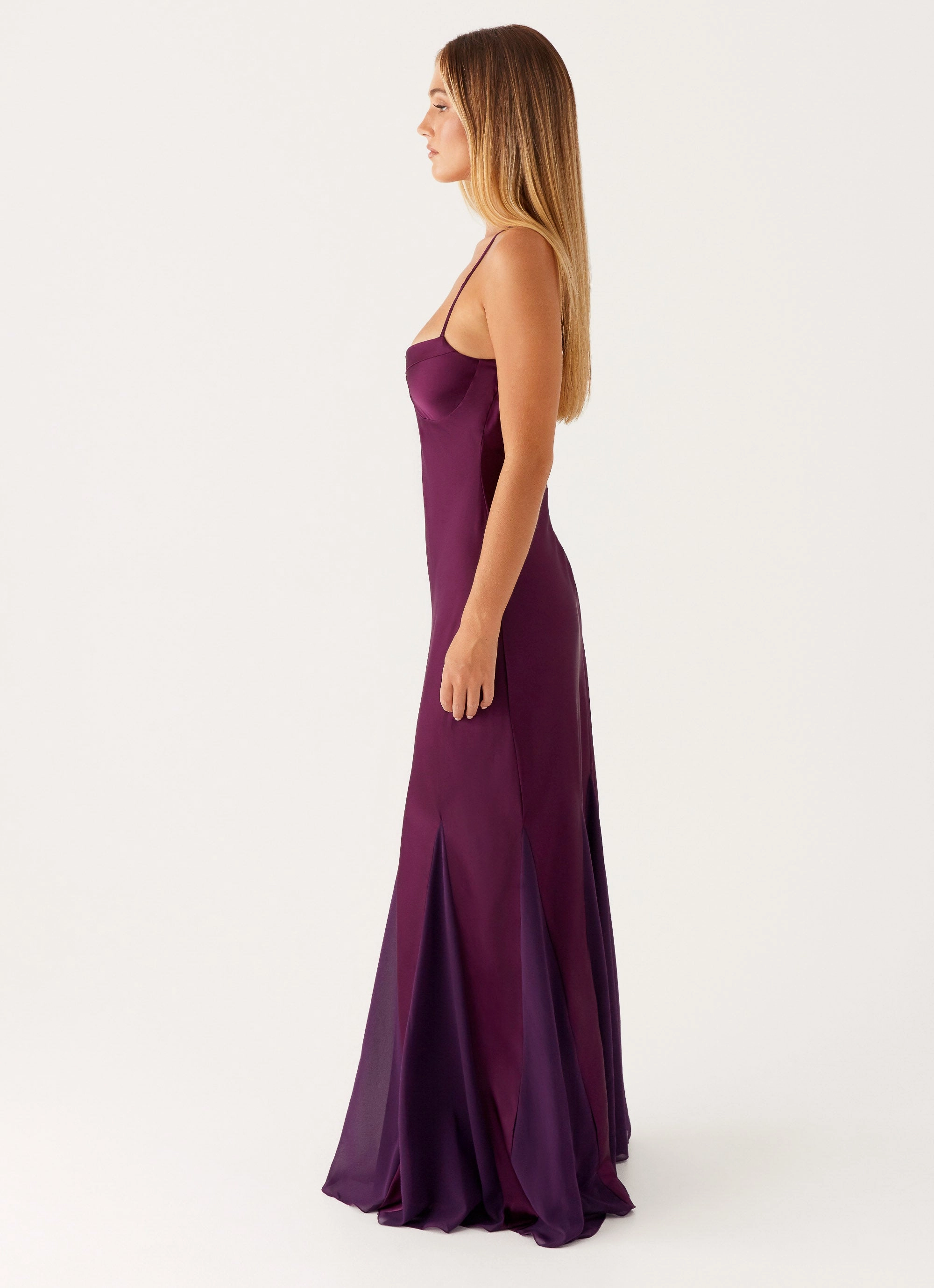Ravello Maxi Dress - Mulberry Cap-Sleeve