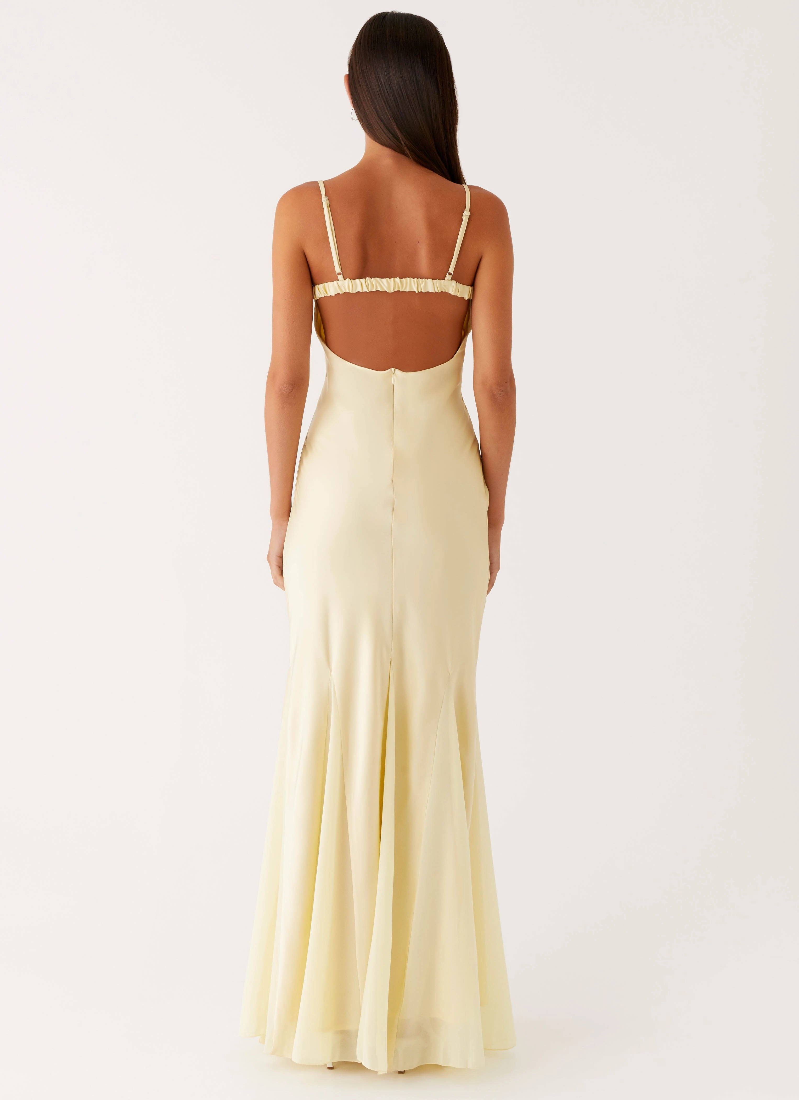 Ravello Maxi Dress - Sunny Yellow Sleek Drape
