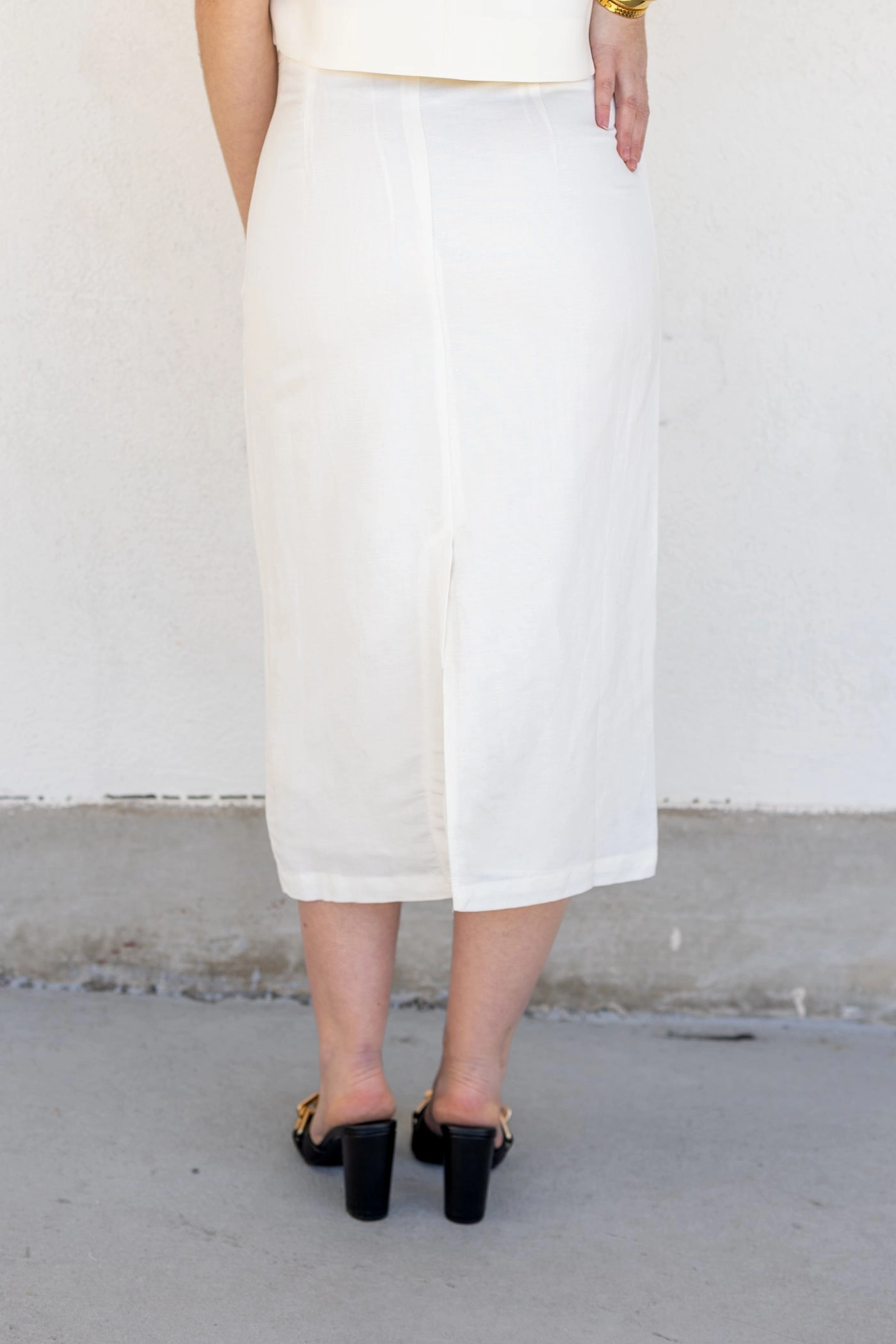 REBECCA SKIRT Relaxed Look Biodegradable Fabric