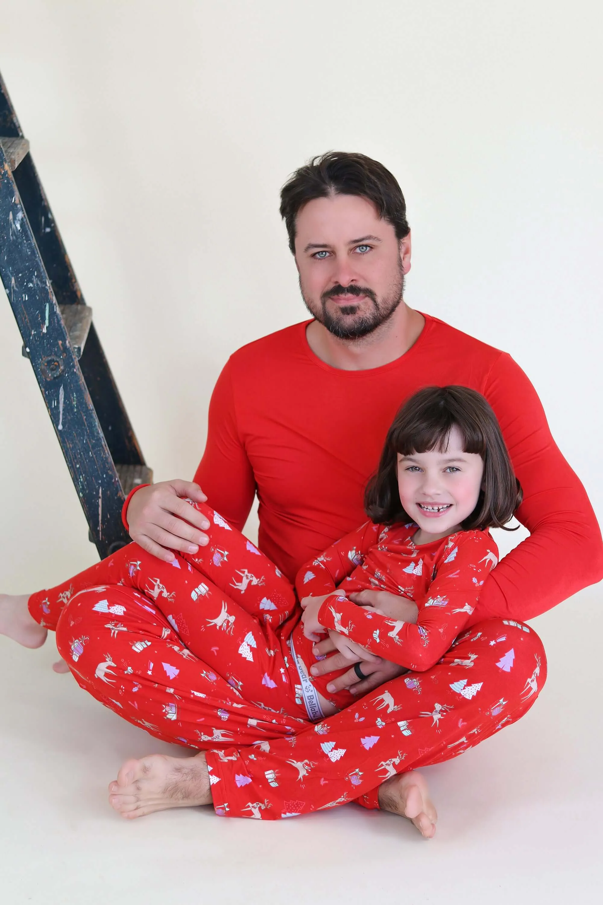 Red Reindeer Bamboo Men's Pajama Set