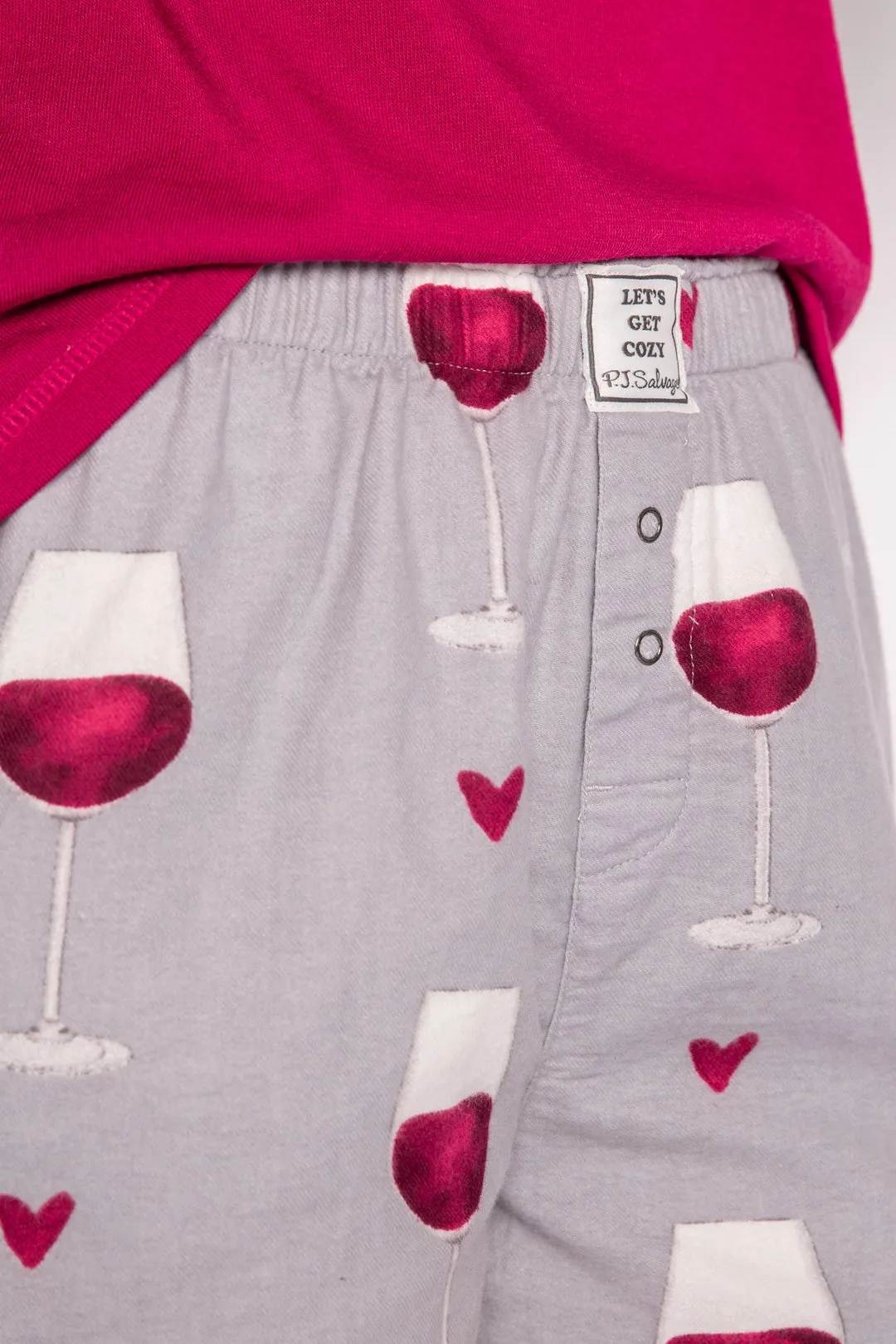 Red Wine Flannel Short