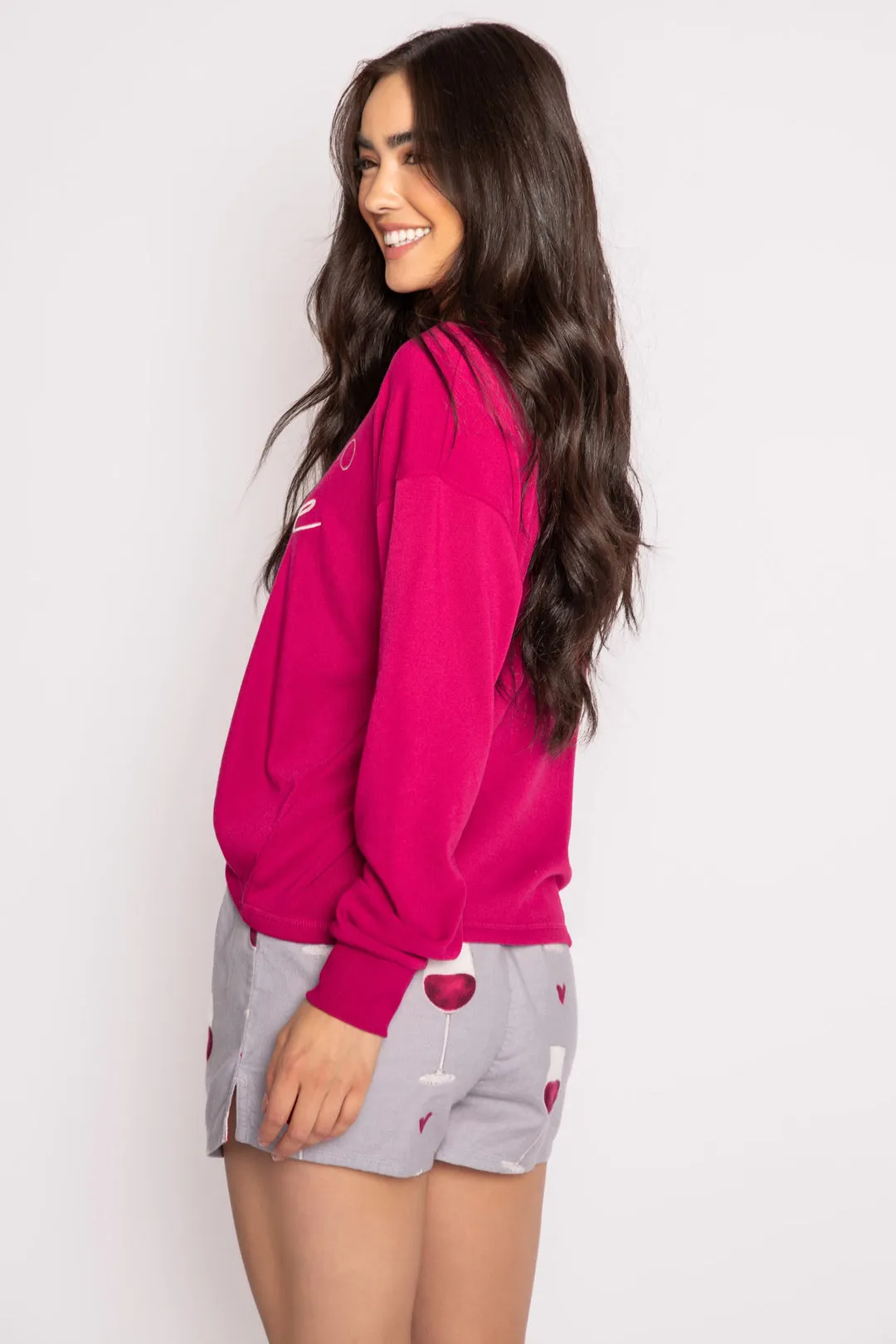 Red Wine Flannel Short