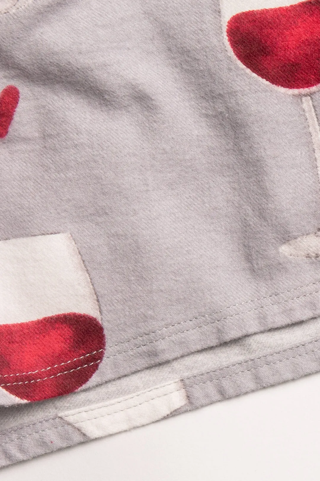 Red Wine Flannel Short