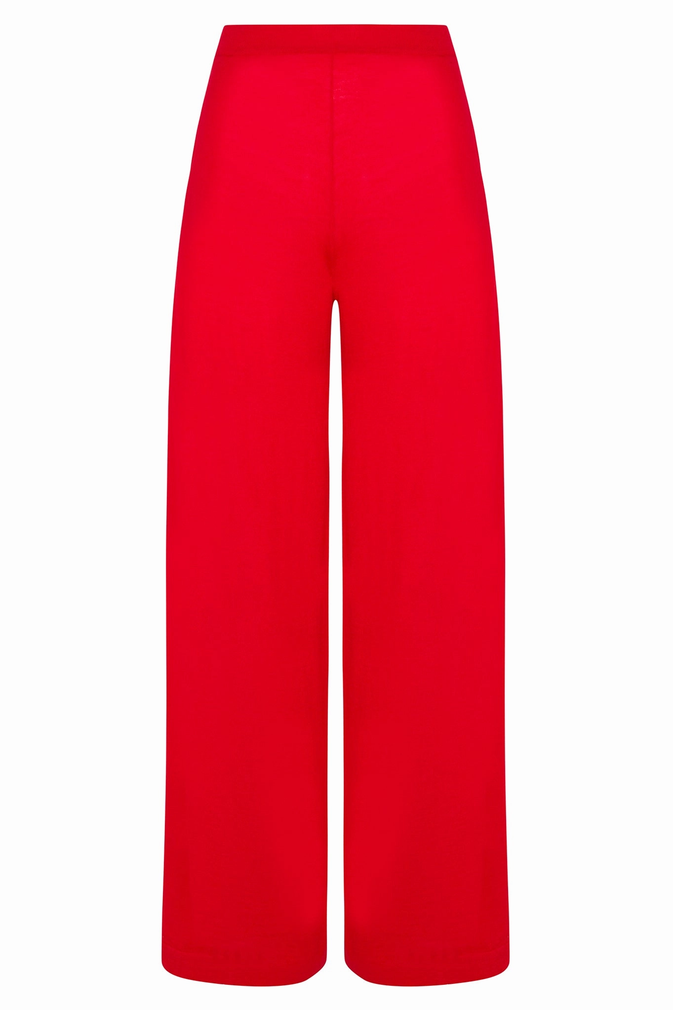 Premium Quality Versatile Fashion Red Cashmere Wide Leg Pants