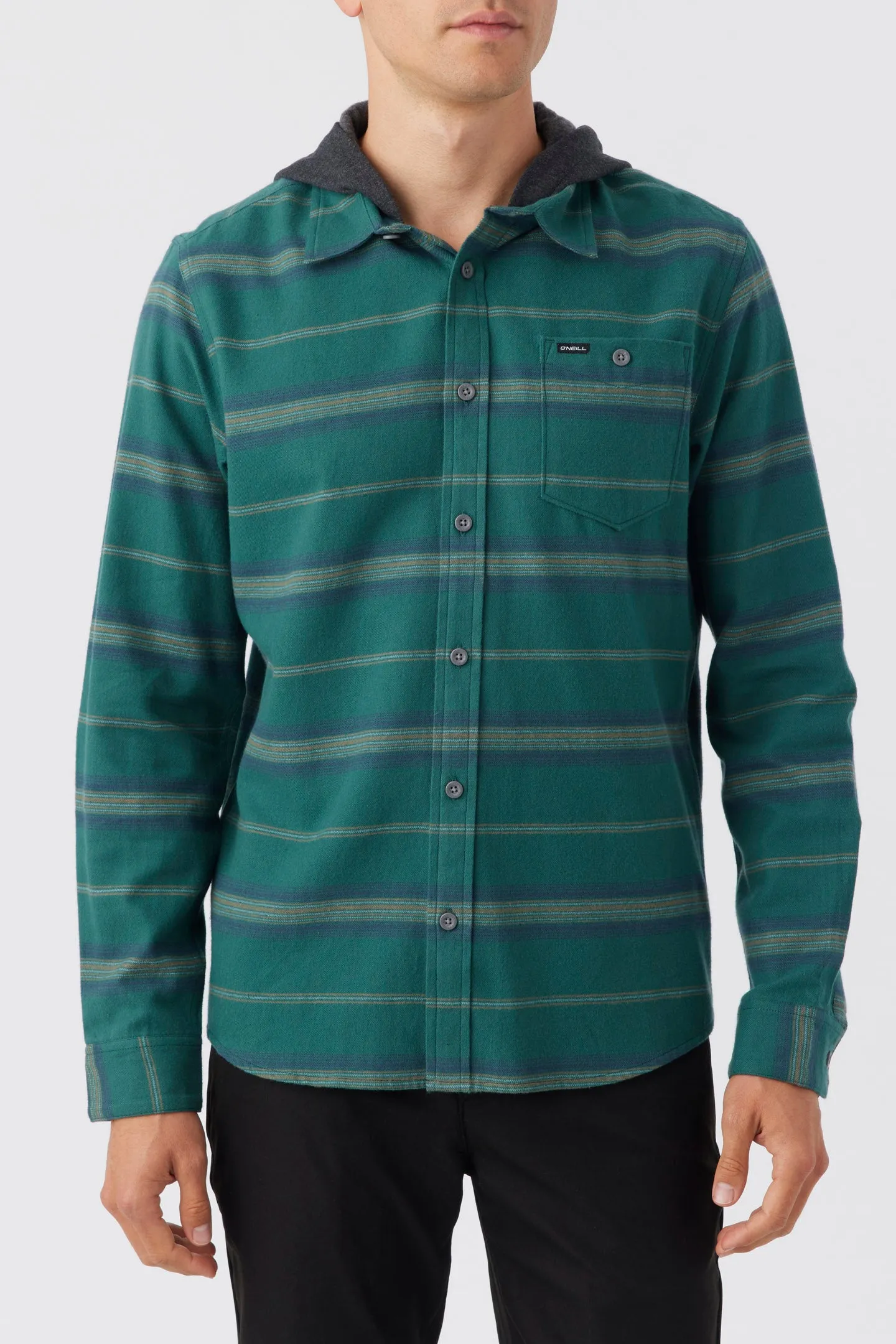REDMOND HOOD FLANNEL LONG SLEEVE SHIRT