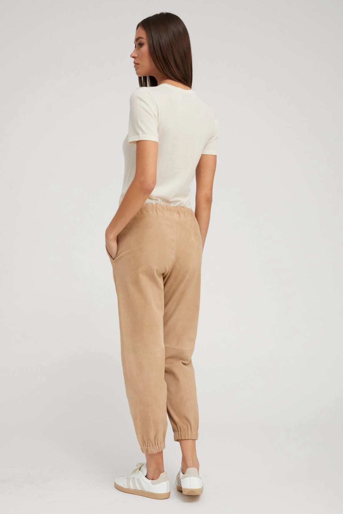 Sand Suede Sweatpants LightweightConstruction Air Circulation