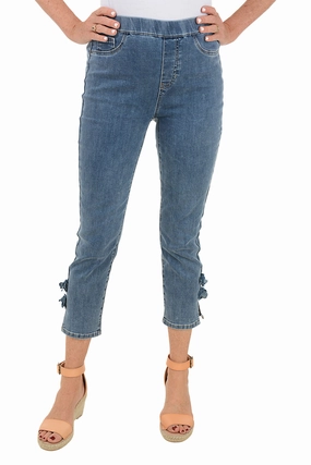 Layering Essential Rose Hem Denim Crop Pant