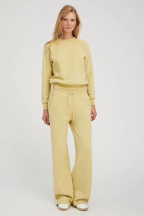High Density Knit Pistachio Baggy Sweatpants