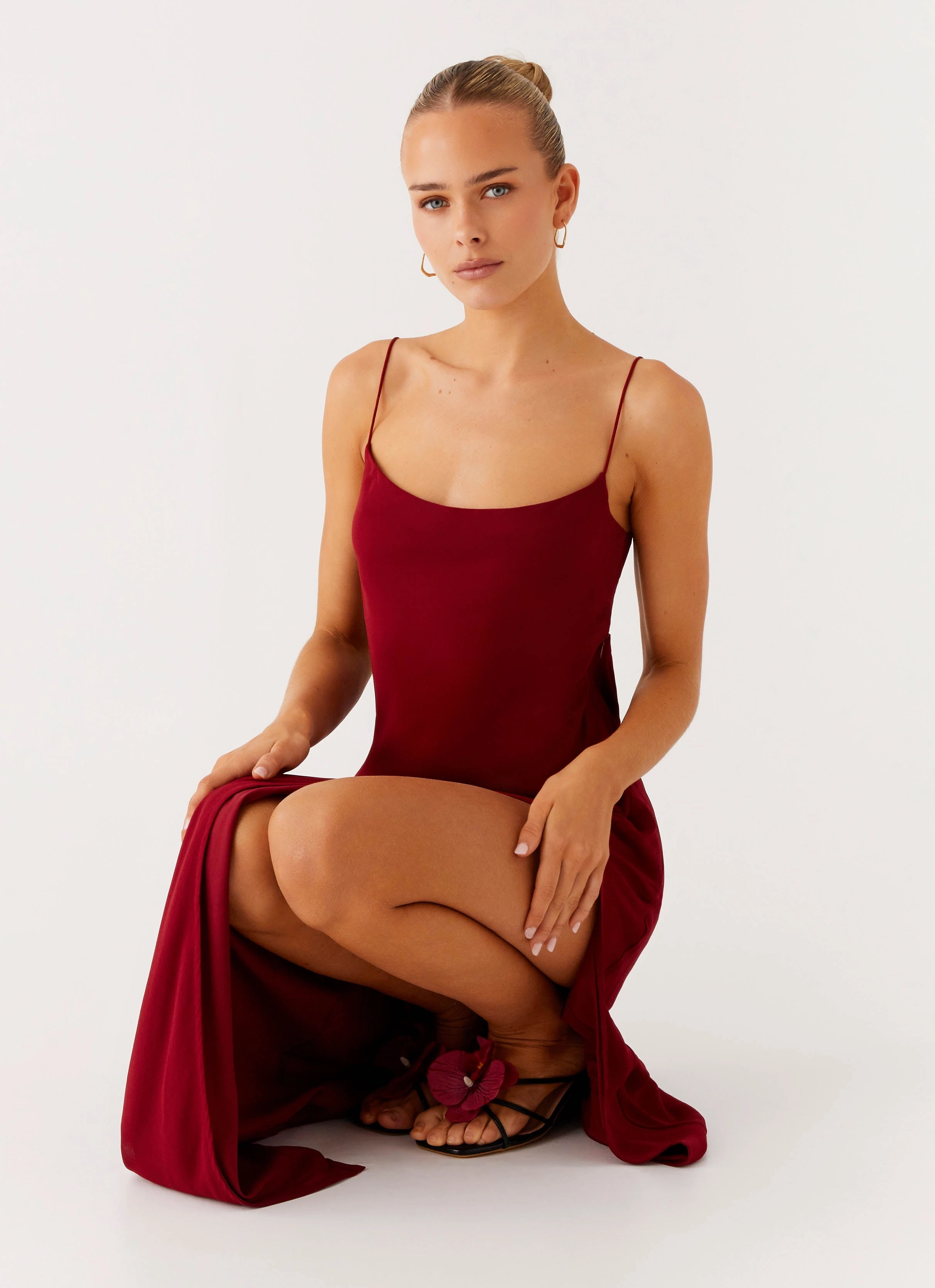 All-Occasion Wear Perfect For Any Occasion Alouette Maxi Dress - Burgundy