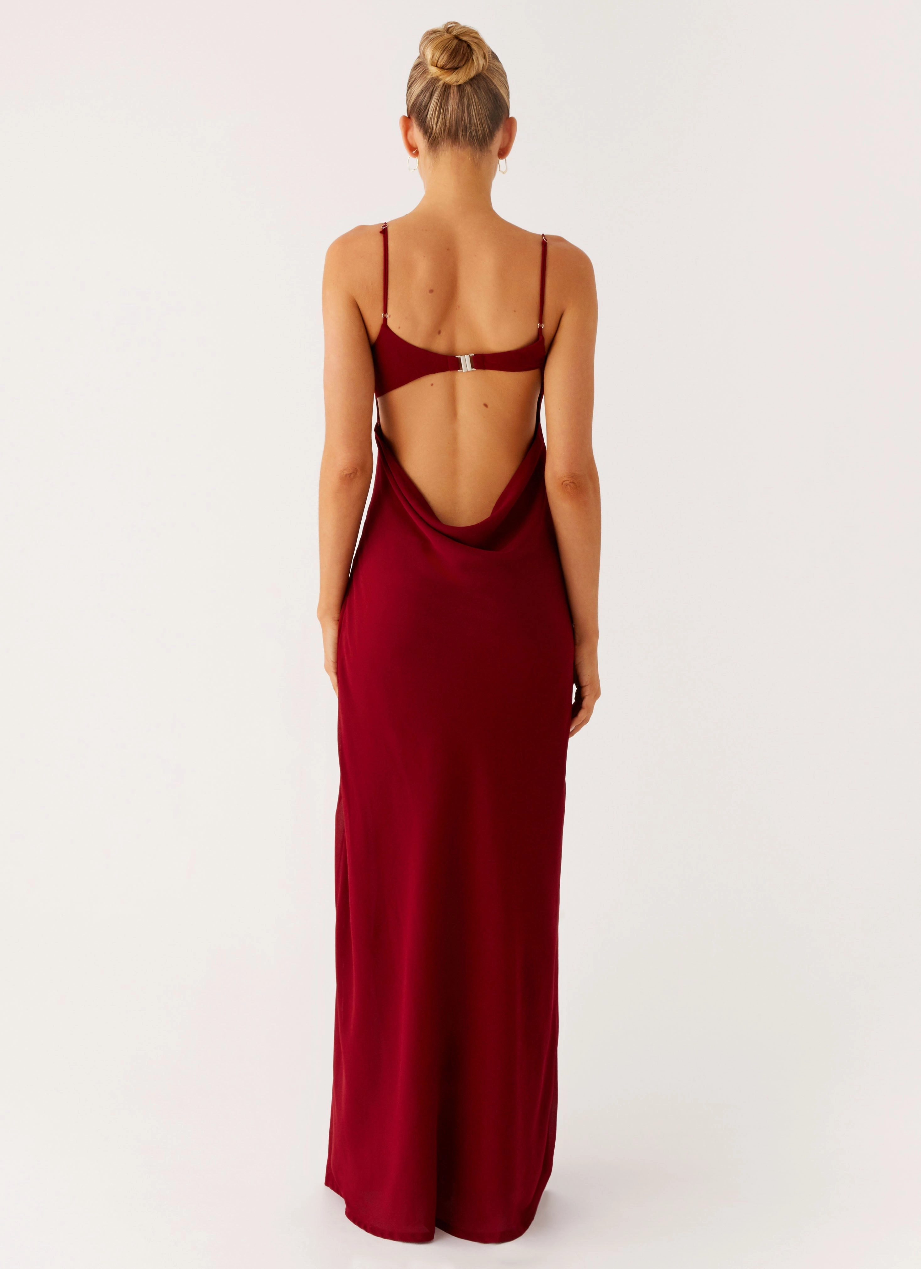 Alouette Maxi Dress - Burgundy Soft Profile