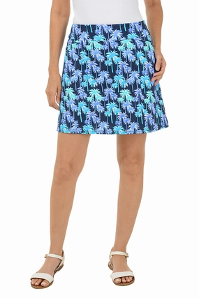 Biodegradable Material Option Midnight Palms Cooling UPF50  Double Pocket Skort