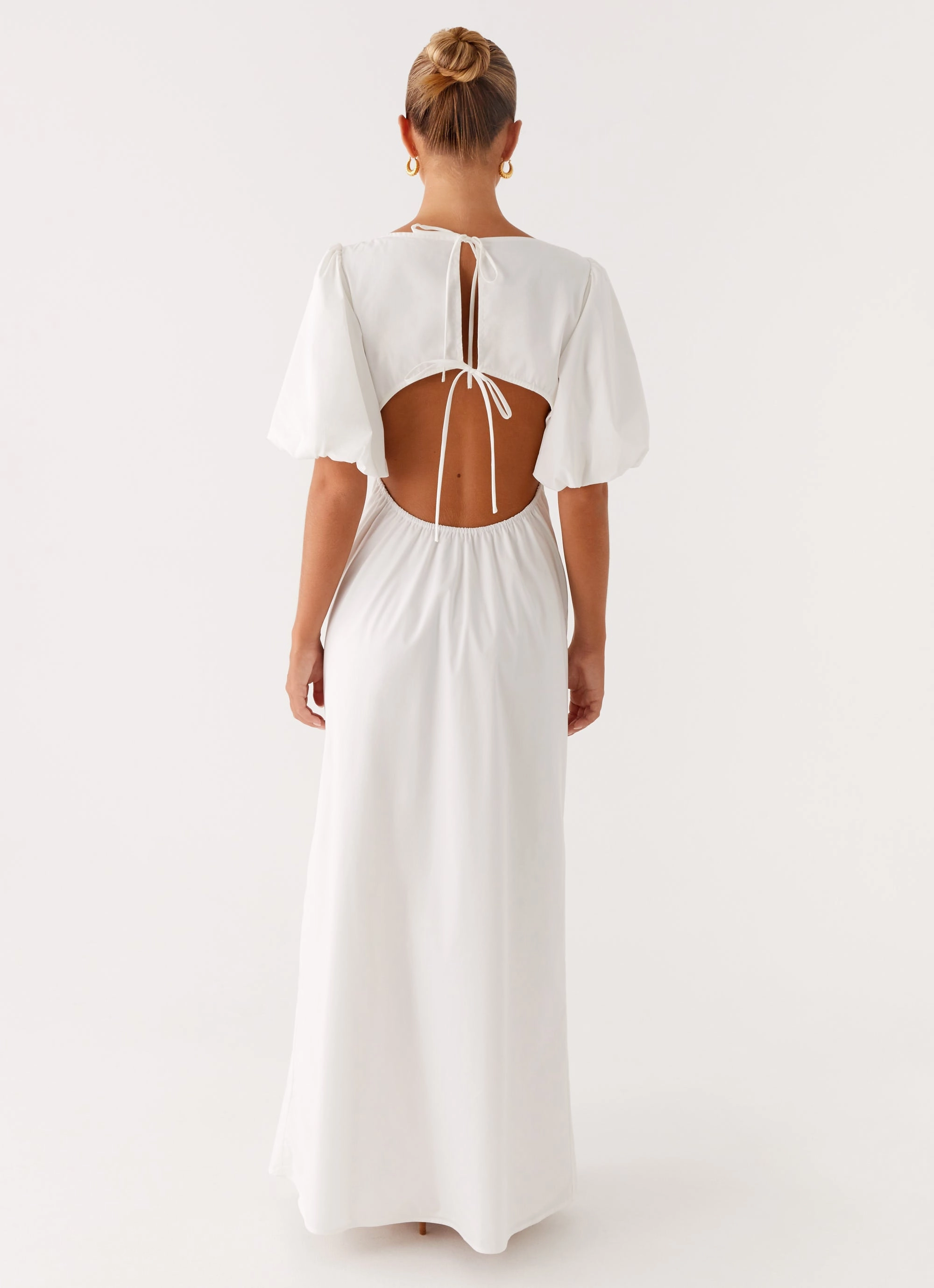 Judy Maxi Dress - White Minimal Cut