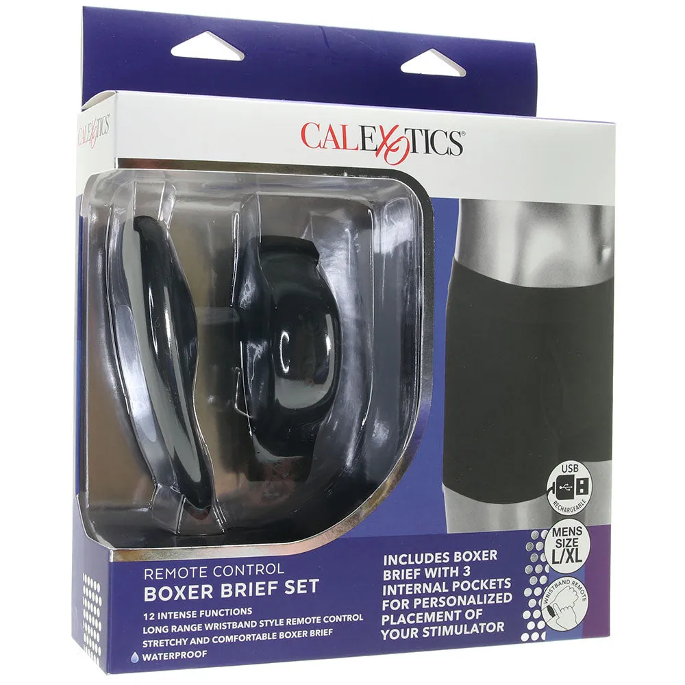 Remote Control Boxer Brief & Vibe Set /XL