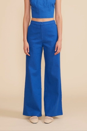 Adaptable Design RENNA WIDE LEG BLUE PANTS