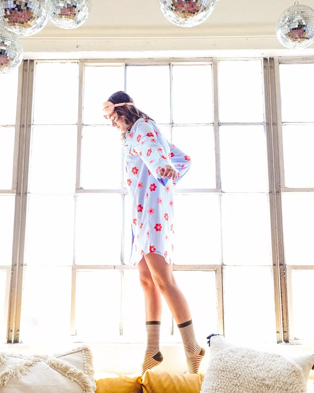 Retro Daisy Sleep Dress