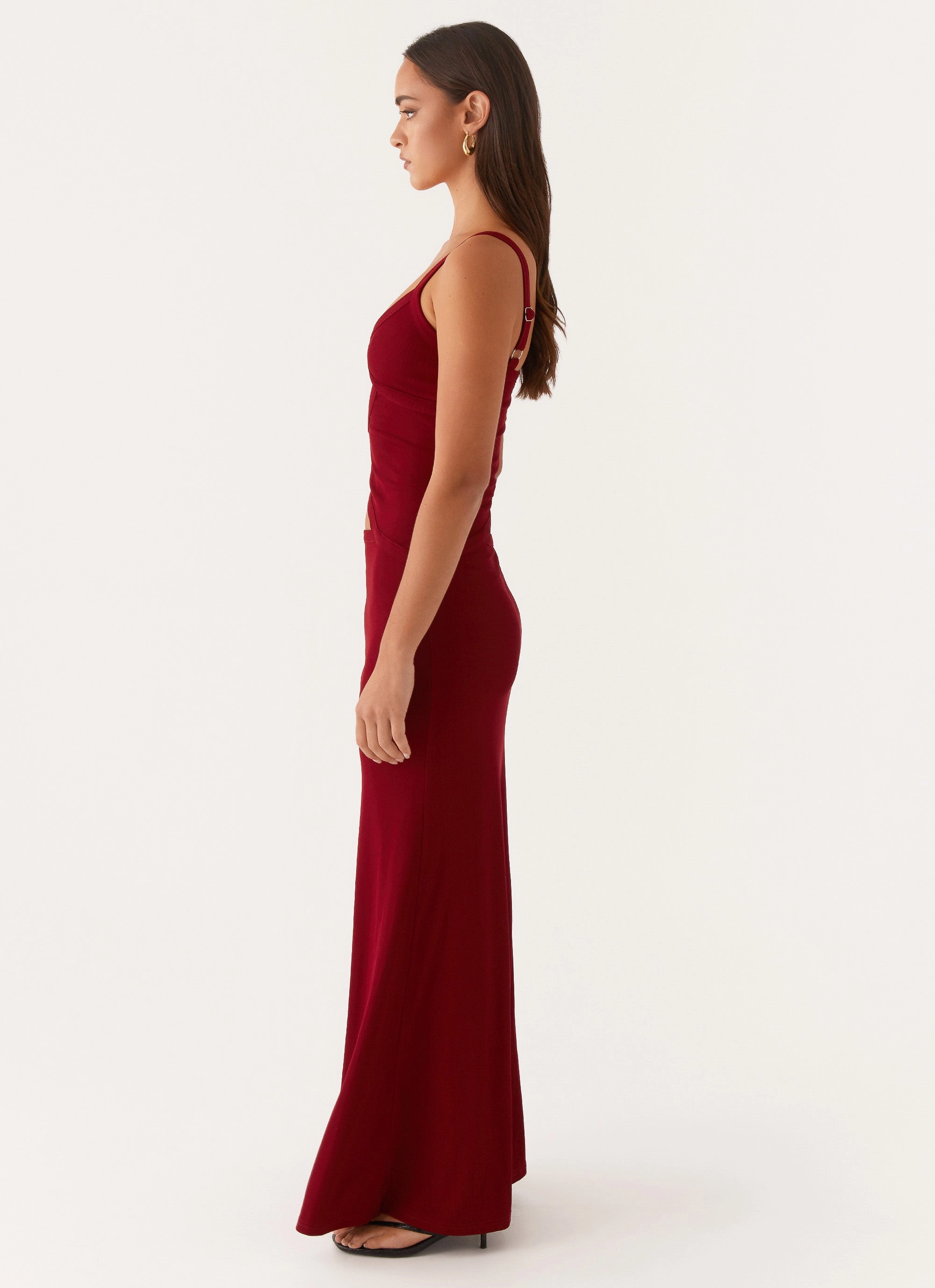 Bright Appeal Jocelyn Maxi Dress - Maroon