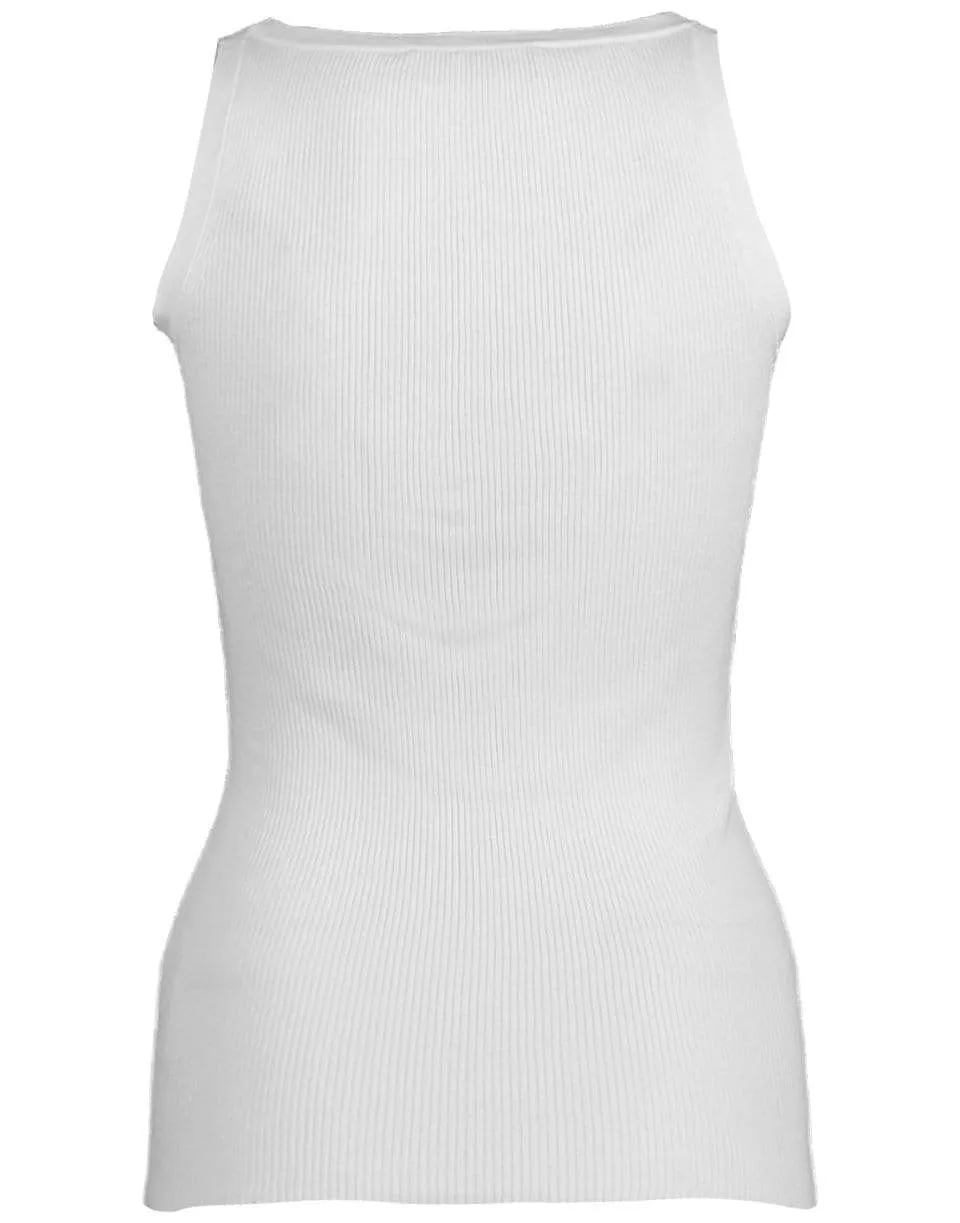 Ribbed Scoop Neck Tank