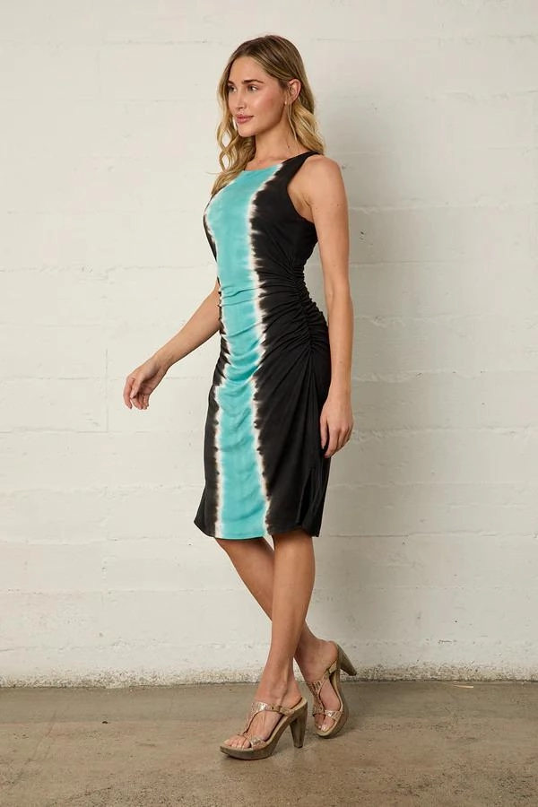 River   Sky Sleeveless Dress Modern Texture