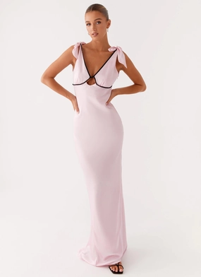 Wrap style Romeo Maxi Dress - Pink