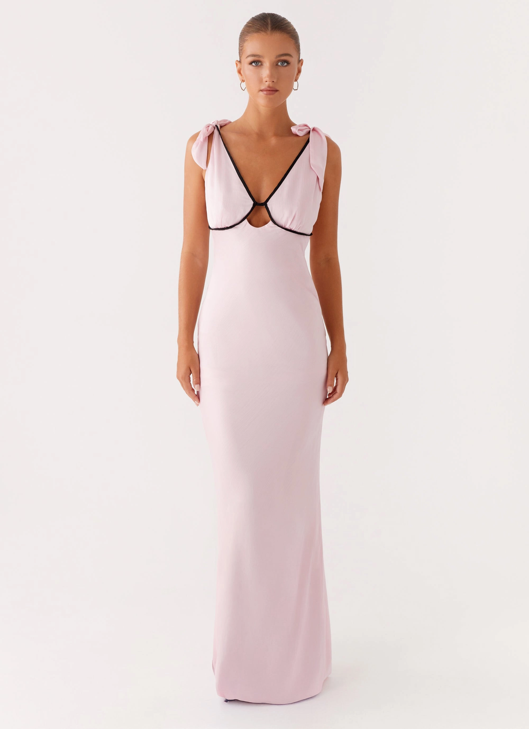 Romeo Maxi Dress - Pink Edgy Look
