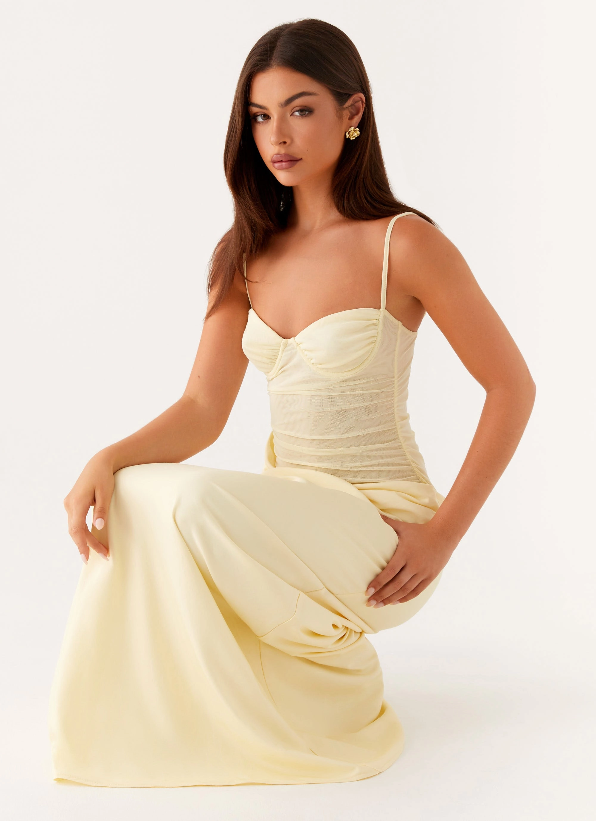 Romy Maxi Dress - Yellow Formal dinner wear