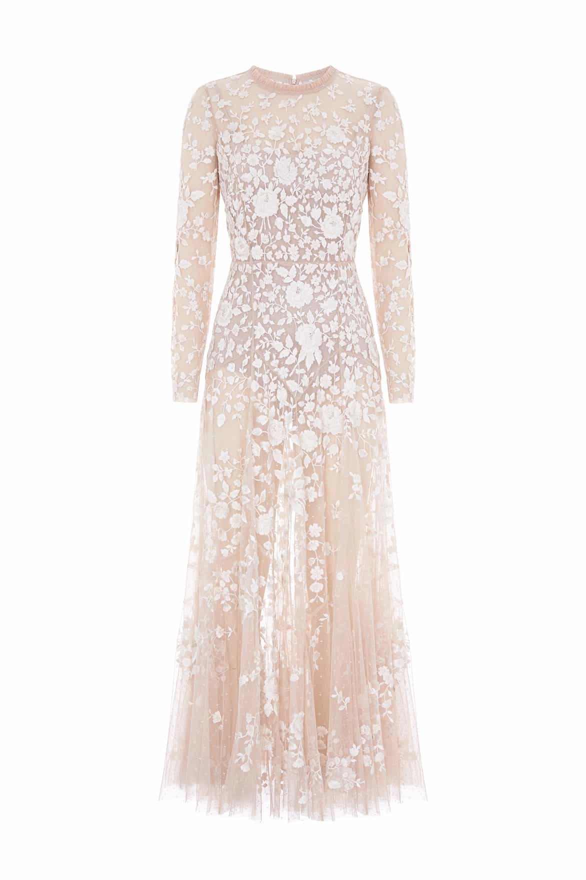 Rosa Sheer Ankle Gown Classic Waistband Grass Soft