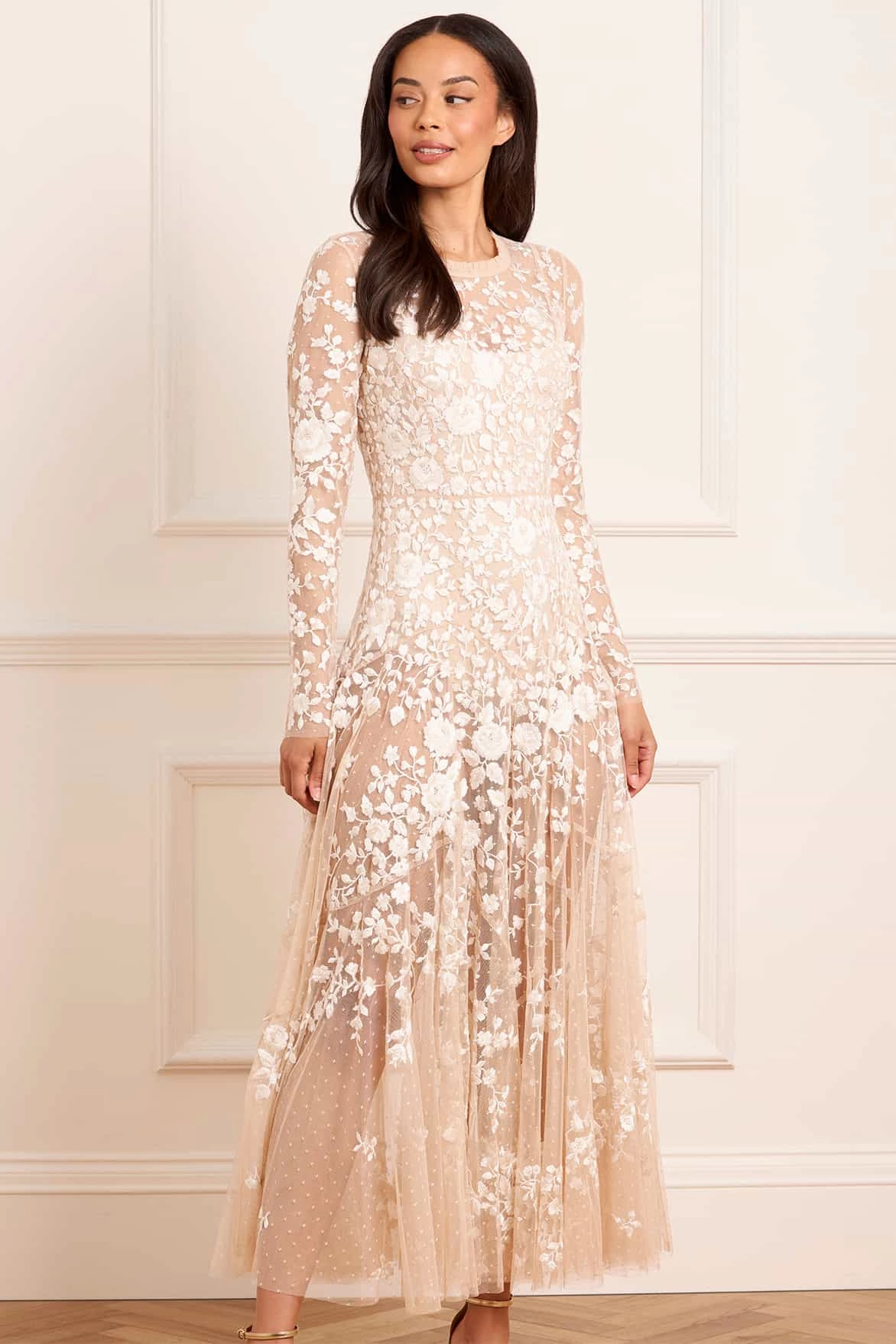 Rosa Sheer Ankle Gown Holiday-Party