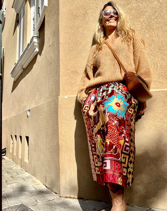 Smooth Finish ROSALEE PRINTED SKIRT