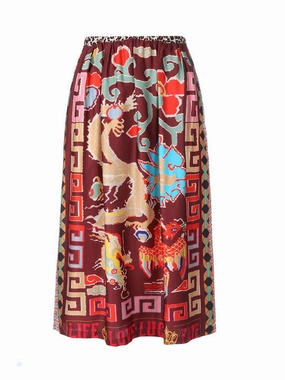 ROSALEE PRINTED SKIRT Sleek Motion Fashion Style