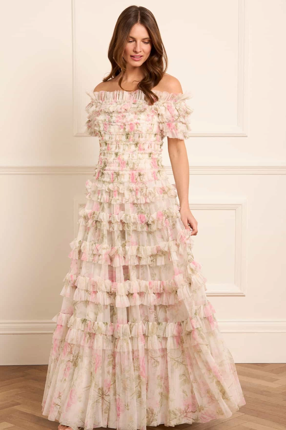 Rose Lisette Off-Shoulder Gown Polished and Elegant All Timewear