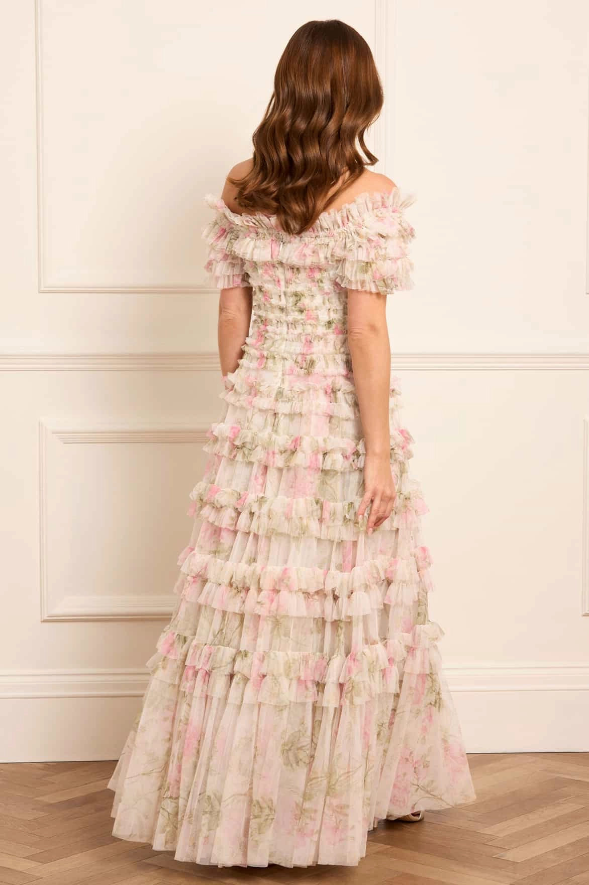 Rose Lisette Off-Shoulder Gown Subtle tone