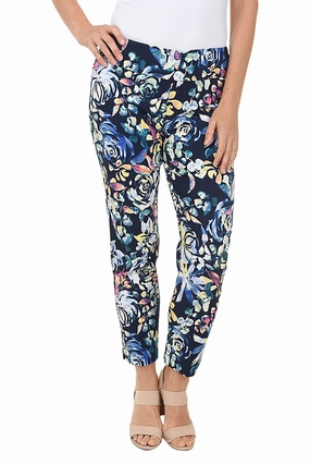 UVProtectiveLayer Flat Lock Seams Rose Petals Pull-On Ankle Pant