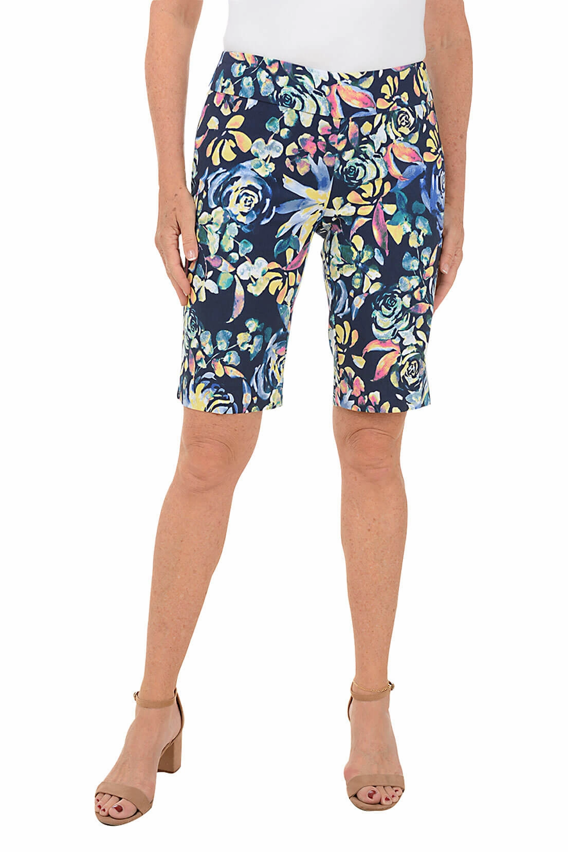 Rose Petals Pull-On Bermuda Short easy-care item Eco - friendly