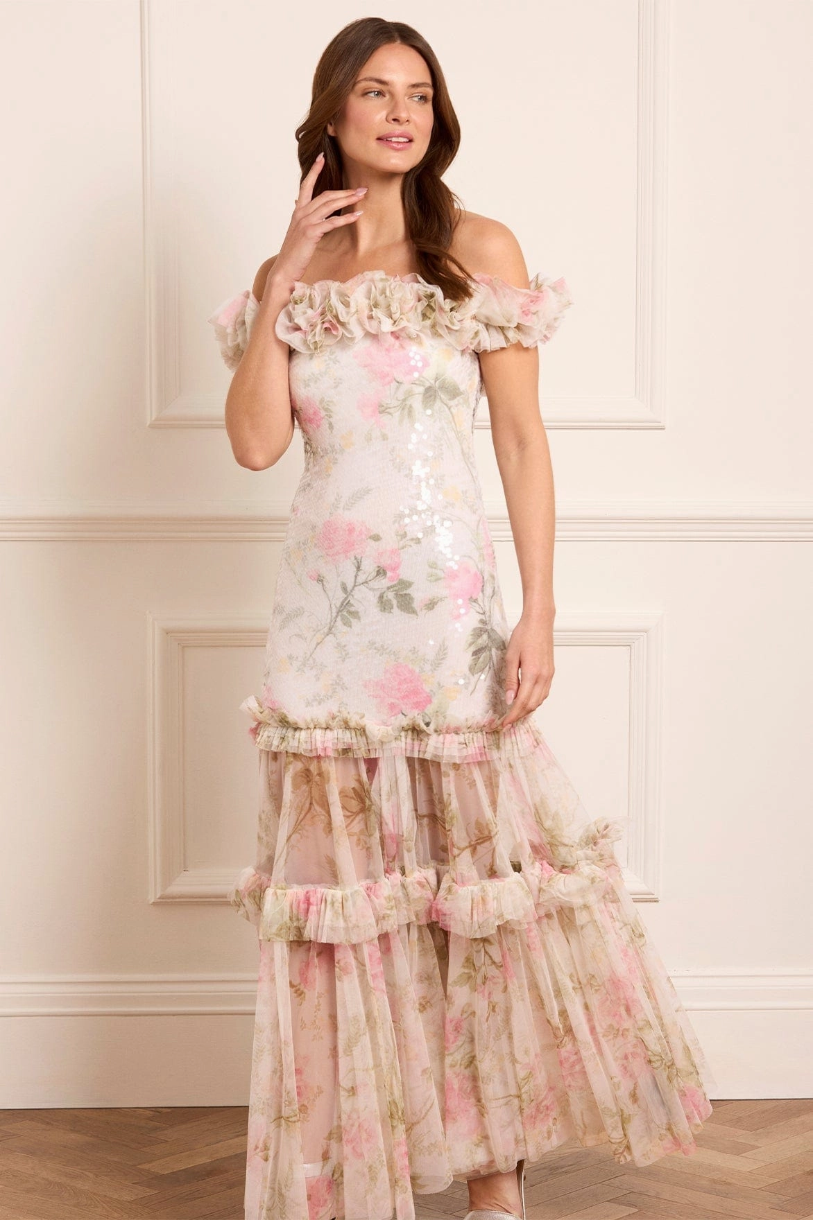 Rose Tallulah Off-Shoulder Gown Shared Moment
