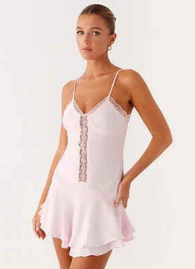 Roya Mini Dress - Pink Soft Feel