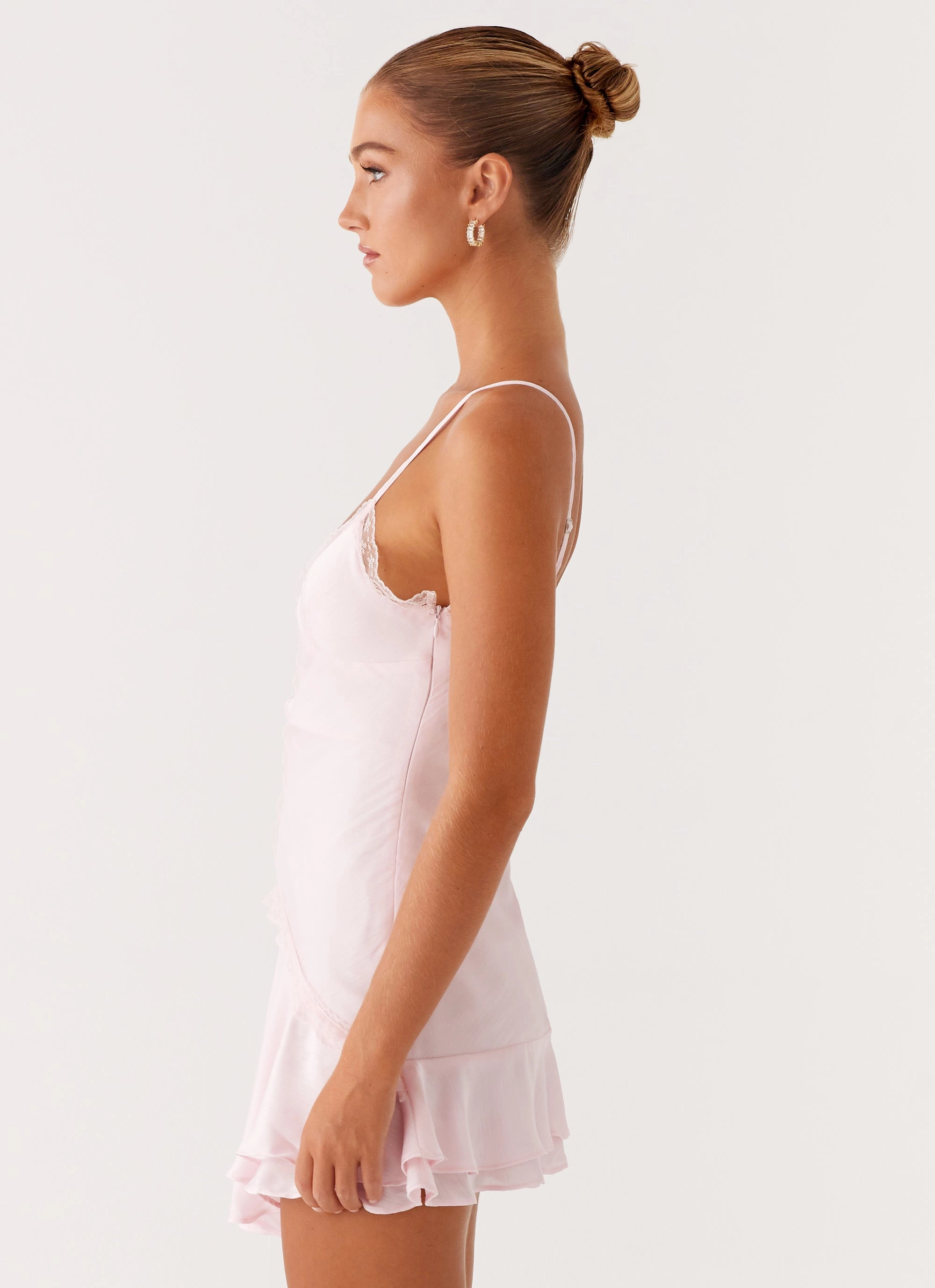 Gentle Look Calm Shine Roya Mini Dress - Pink
