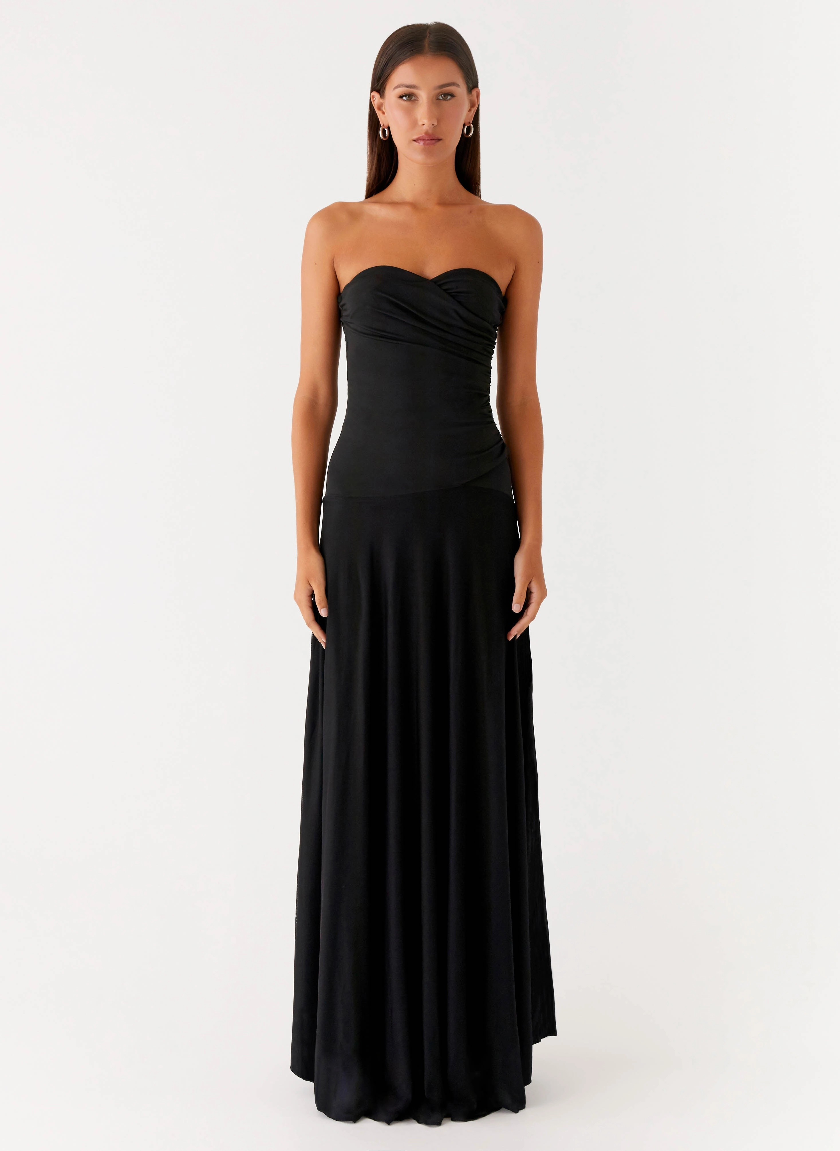 Soft Fit Wear Knot-Detail Ruben Maxi Dress - Black