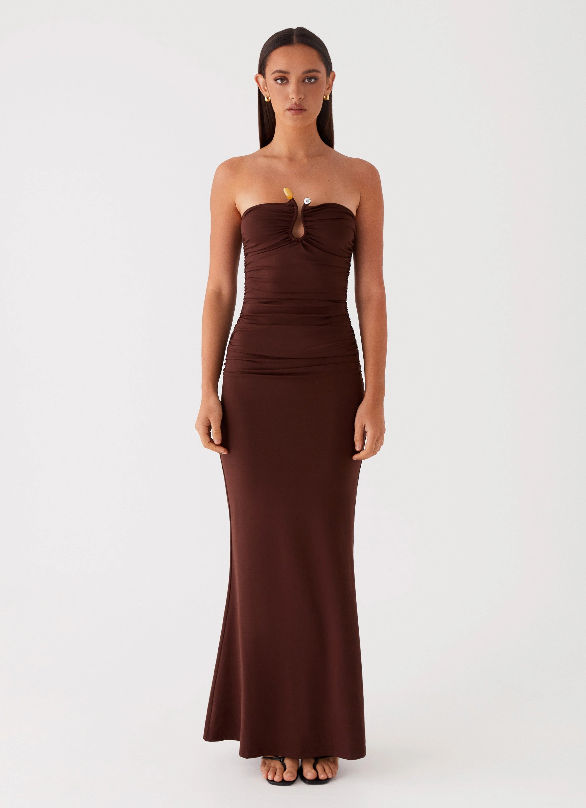 Rudy Maxi Dress - Brown Autumn Ready
