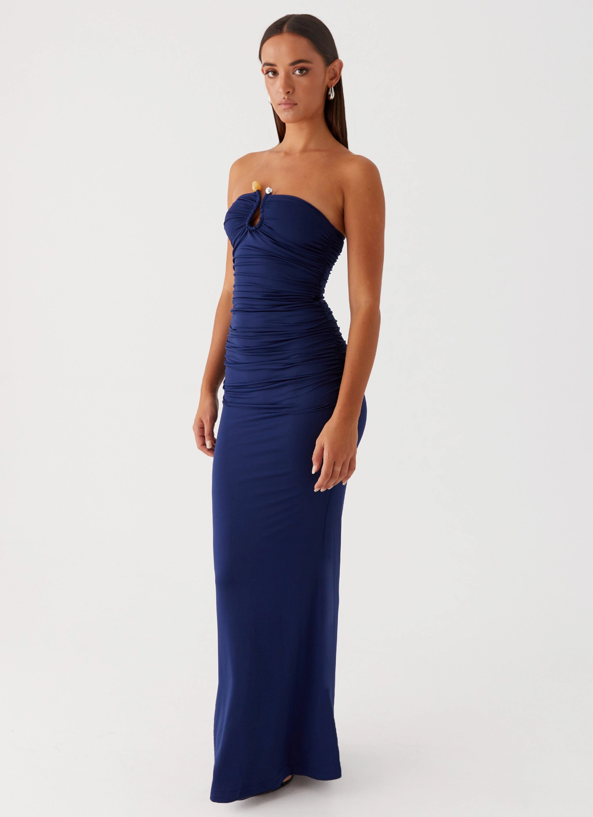 Flattering Silhouette Wear Rudy Maxi Dress - Navy