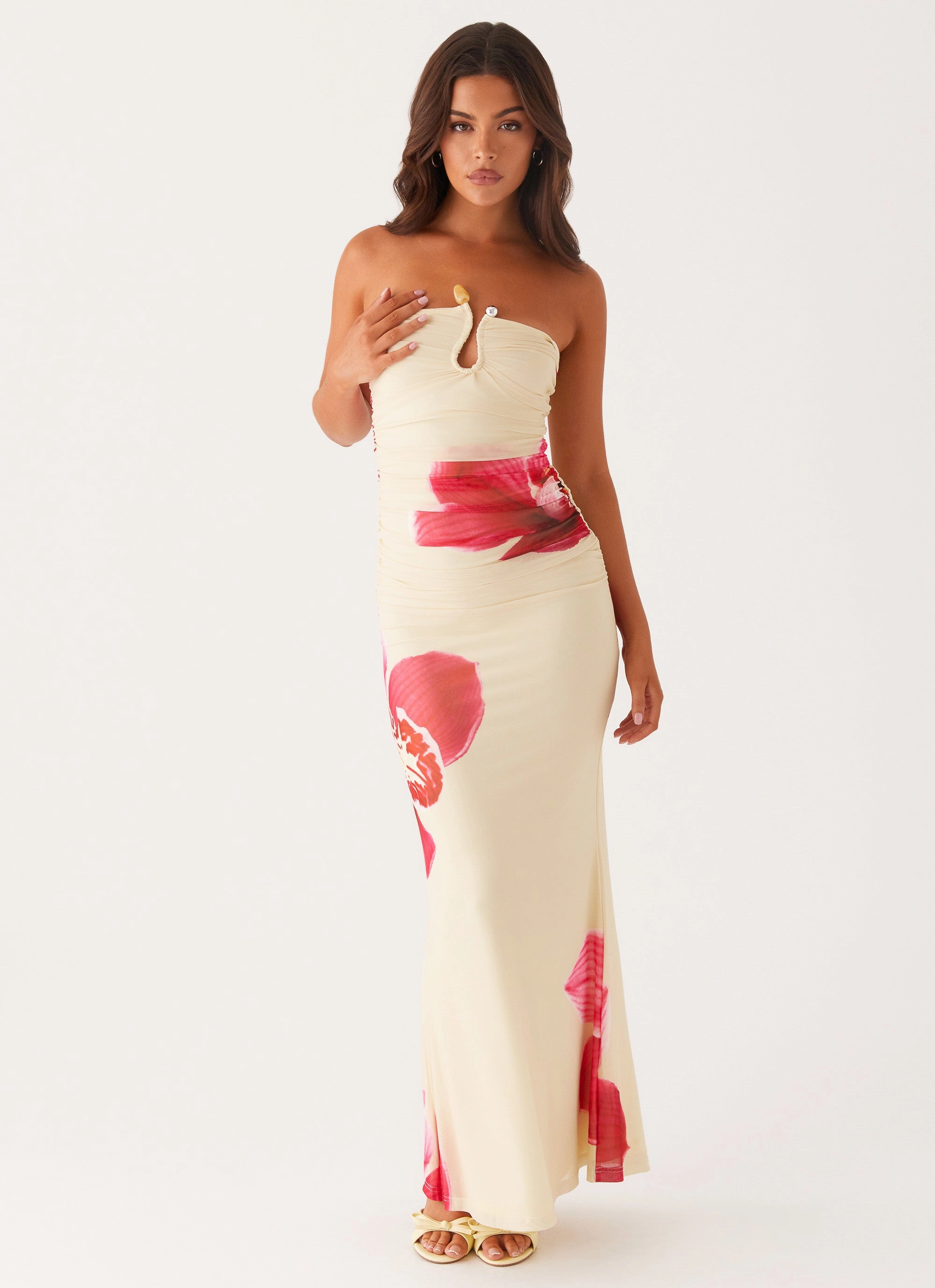 Rudy Maxi Dress - Orchid Yellow Dreamy Silhouette