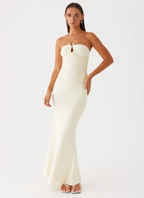 Rudy Maxi Dress - Yellow Casual event dress Fall Go